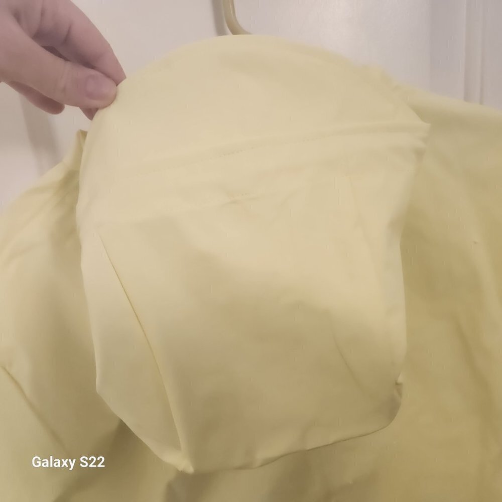 Rains Long Jacket Straw Yellow Raincoat Trench Coat. NWT. Size Various - Picture 6 of 8